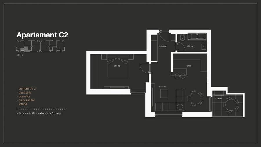 5 Apartamente noi cu 2 camere in proiectul www.cchomes.ro Iancu Nicolae/Pipera - 6