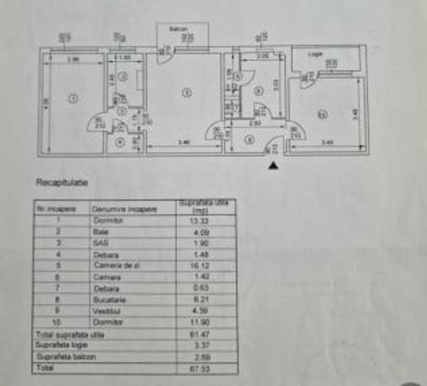 Apartament 3 camere-Tatarasi-Flora-etaj 1-bloc fara risc - 1
