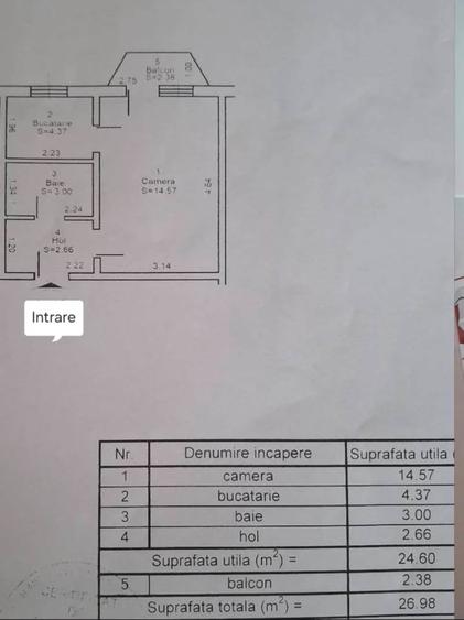 Garsoniera etaj 2 in zona Peco Milea - 8
