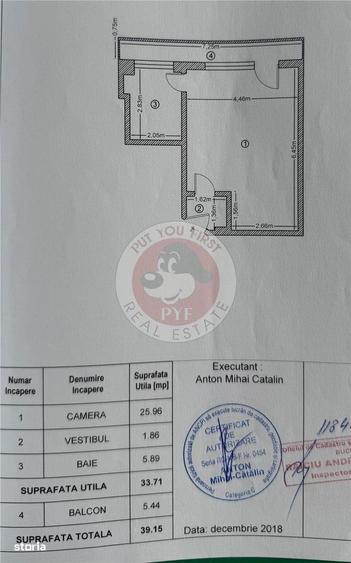 Hotel Minerva | Studio | 39mp | Decomandat | U2 | B12945 - 8