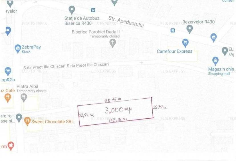 Ocazie! Teren 3000 m locatie excelenta Chiajna, - 3