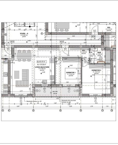 Apartament cu 3 camere în Central