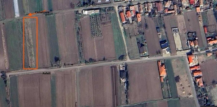 Teren de 1623 mp, în Borș
