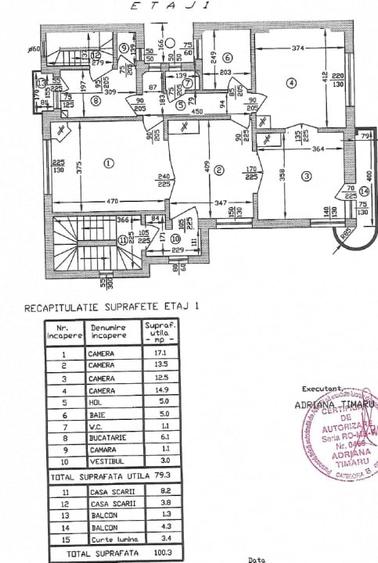 Apartament cu 3 camere decomandat în Decebal