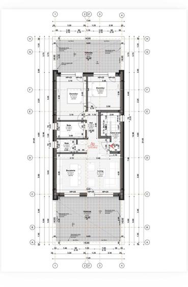 Apartament 3 camere, 71 mp + 54 mp terase, imobil tip vila, Marasti - 2