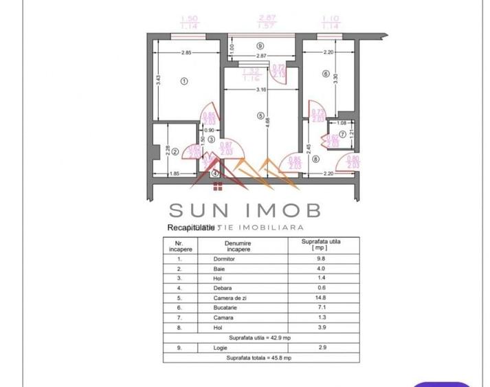 Apartament 2 camere, zona Bd. Carol I, ultracentral, Campina, PH - 1