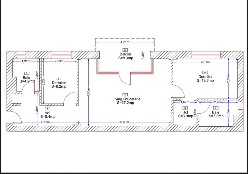 3 camere la intrare in Borhanci ! Nou, la cheie, CF. Locuibil imediat! - 10