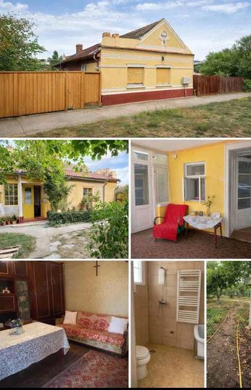 Casa cu teren mare 1230 mp in Nadlac, Arad 3 camere, gaz, front 40 m - 1