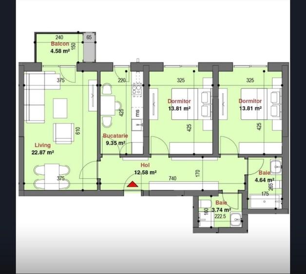 Vanzare apartament 3 camere Exigent Plaza - 1