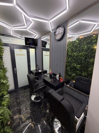 Salon barber shop de inchiriat amenajat si mobilat cu 2 posturi - 1