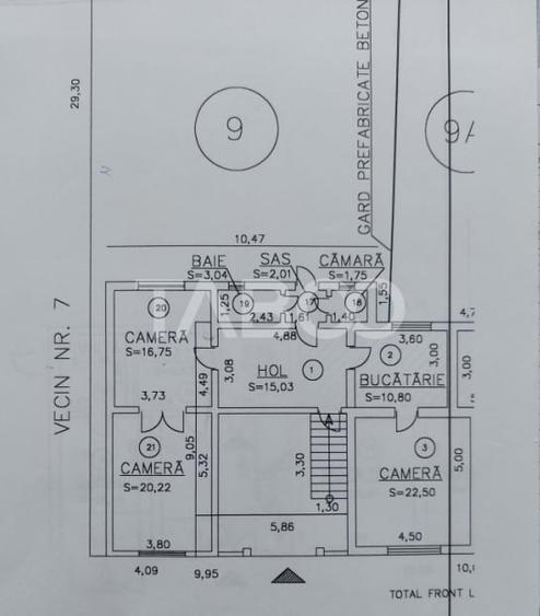 Casa de vanzare 6 camere 260 mp gradina zona foarte linistita Cisnadie - 21