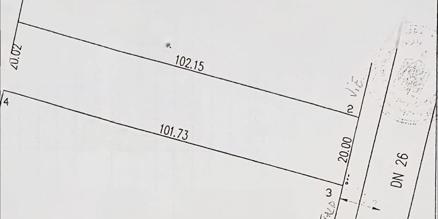 TEREN 2.000 mp – DESCHIDERE 20 m – LA DN 26, INTRARE TULUCEȘTI - 2