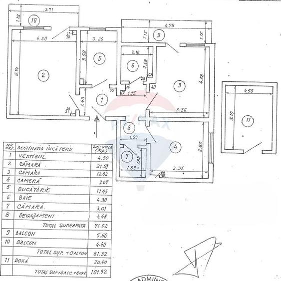 Apartament 4 cam. la pret de 3 cam., Ghermanesti, IF - 13