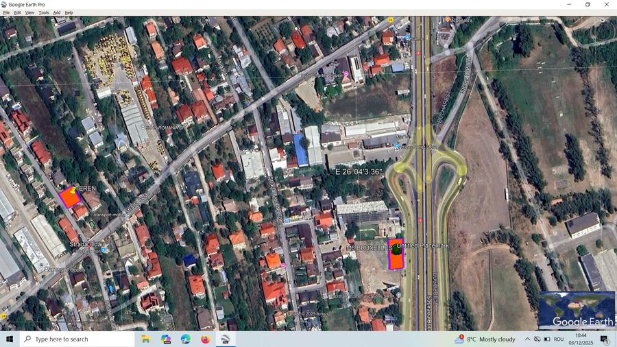 Teren cu utilitati si asfat. Cartier. Otopeni-ODAI. M6-Bruxelles la 500 m. OMNIA - 1