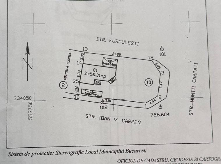 Teren 345 mp ,triplă deschidere,  Rahova Sector 5 ,București - 2
