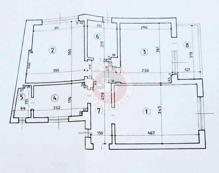 Metrou Stefan cel Mare | 3 camere | 60mp | Decomandat | B12570 - 5