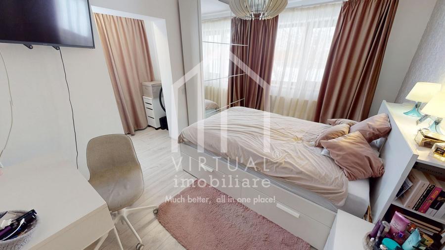 Apartament cu 3 camere, 57mp utili+balcon, mobilat, Tilisca - 10