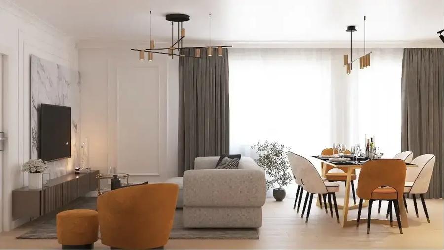 Apartament cu 3 camere semidecomandat în Exterior Sud