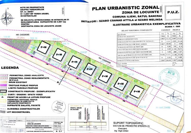 Teren Construcții intravilan de 488 mp, în Exterior Sud