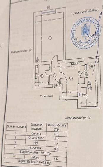 Garsonieră decomandată în Central