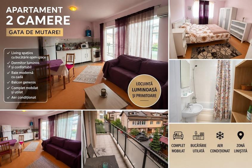 Apartament cu 2 camere decomandat în Băneasa
