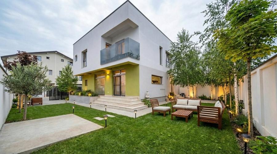 Casa individuala cu 4 camere in stil mediteranean. Comision 0 - 5