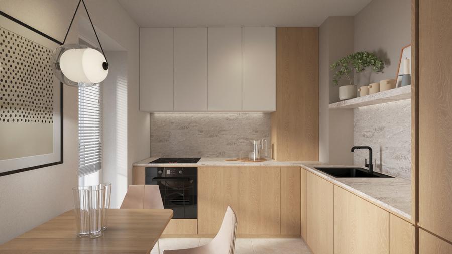 Antracit Coandă - 2 camere + birou 10 mp - 1