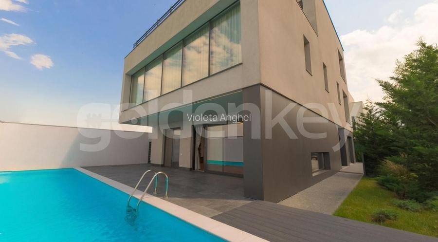 Vila minimalista cu piscina | finisata premium | Scoala Americana