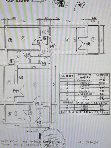 Apartament cu 3 camere semidecomandat în Gorjului