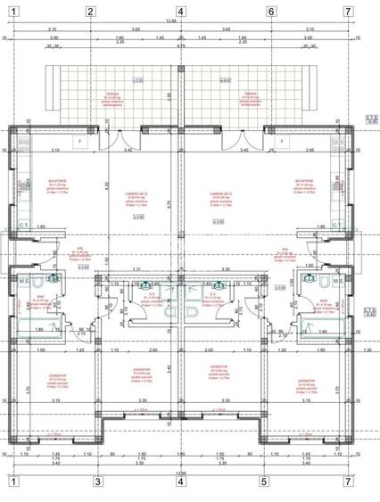 Duplex cu 3 camere cu Canalizare în Moșnița Nouă