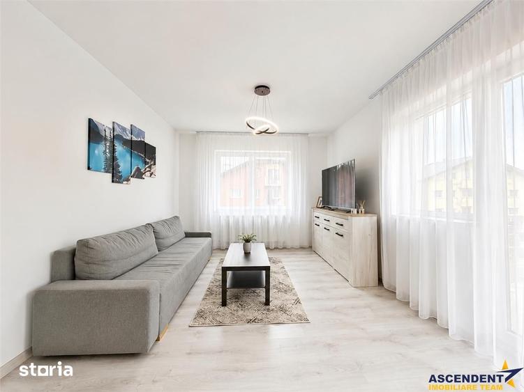 Apartament cu 2 camere, mobilat în Sânpetru