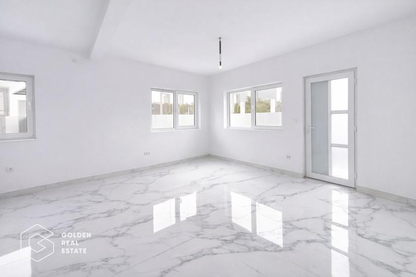 Duplex modern în Moșnița Nouă, 101 mp utili, 218 mp teren, fără pereți comuni - 1
