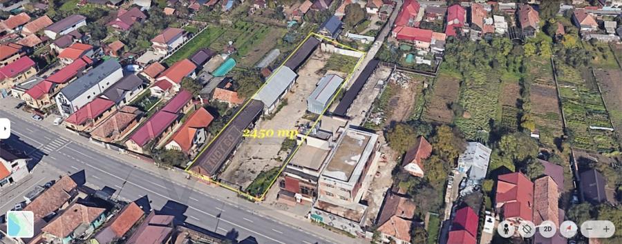 Teren 2450 mp + 3 hale / depozite in Florești | Logistică, depozitare - 1