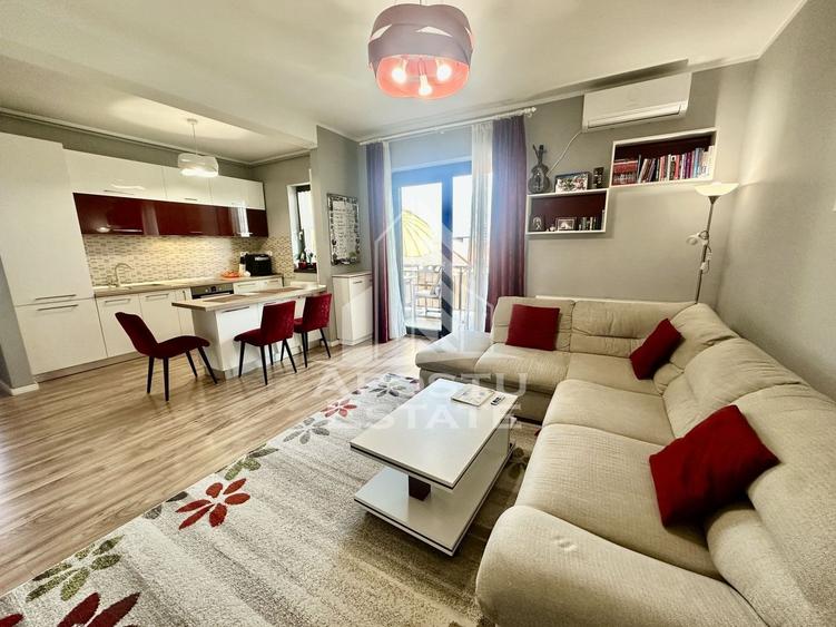 Apartament cu 3 camere, etaj intermediar, mobilat, zona Lidl - 1