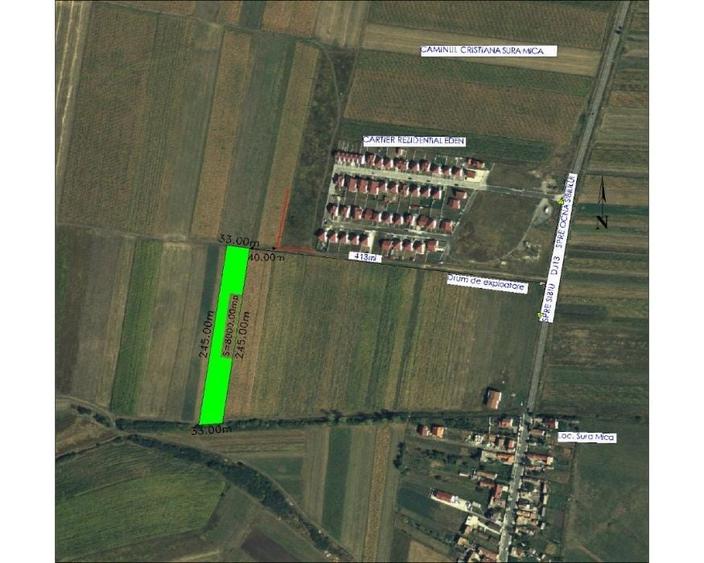 Teren 8.000 mp Sura Mica, oportunitate CARTIER REZIDENTIAL - 1