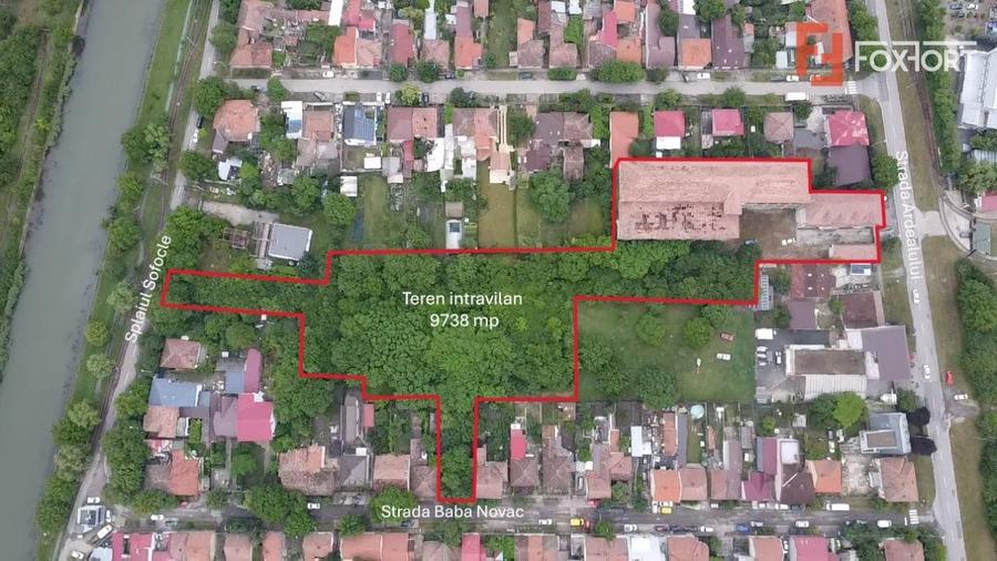 Teren intravilan 9738 mp, cu iesire pe 3 strazi - zona Dambovita - 1