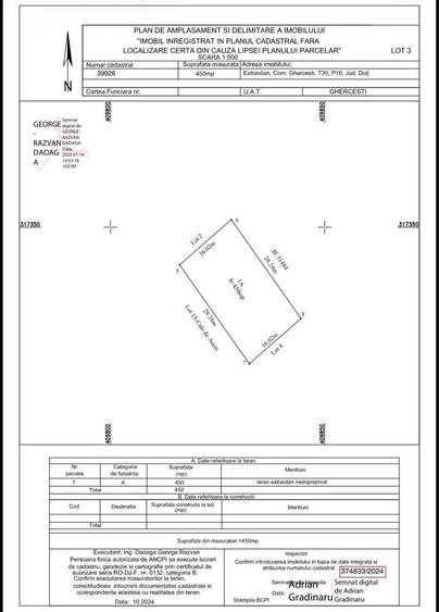 Teren 450 mp Ghercesti - 3