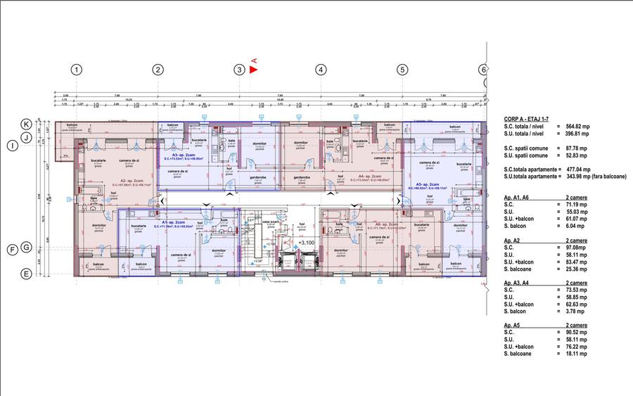 Apartament cu 2 camere în ansamblul de locuințe Perla Rezidențial Băile Felix - 5