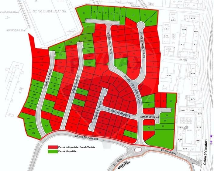 Teren de vanzare pe colt, cu deschidere dubla - 40 m front stradal - 3