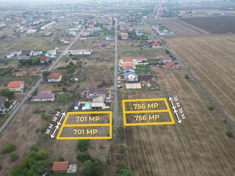 4 parcele de 701-756mp, casa individuala | Utilitati | Dumbravita - 1