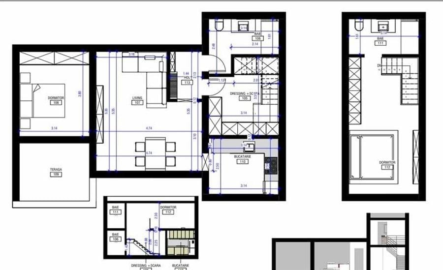 COMISION 0% Apartament premium, mobilat 3 camere 2 bai Dumbravita Kauf - 5