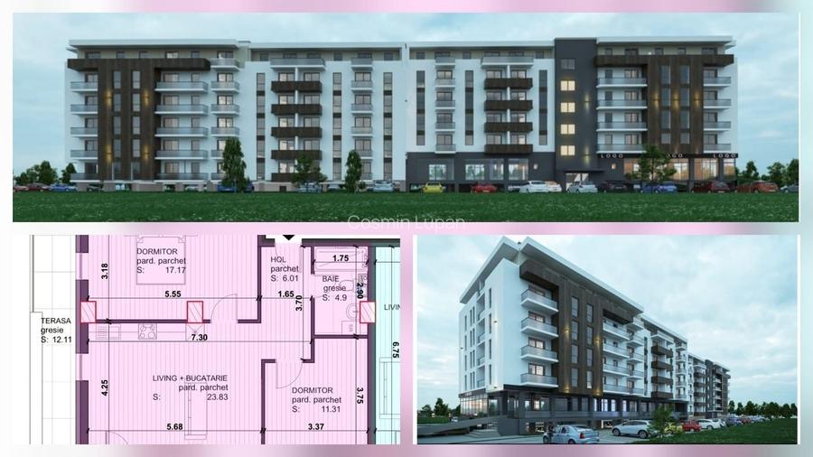 Apartament cu 3 camere, bloc nou, 2 terase Baia Mare Comision 0 Apartament cu 3 camere, bloc nou, 2 terase Baia Mare Comision 0