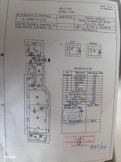 Apartament 2 camere Calea Calarasilor centrala proprie lift metrou - 2