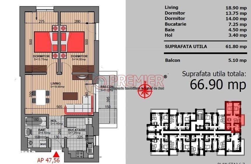 3 camere - bloc locuit - Sector 4 - Grand Arena - 4