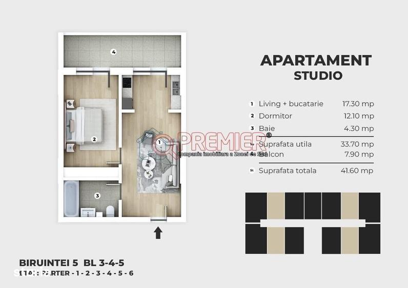 SUPER PRET - Studio - Biruintei nr.7 - Disponibil Imediat - 6