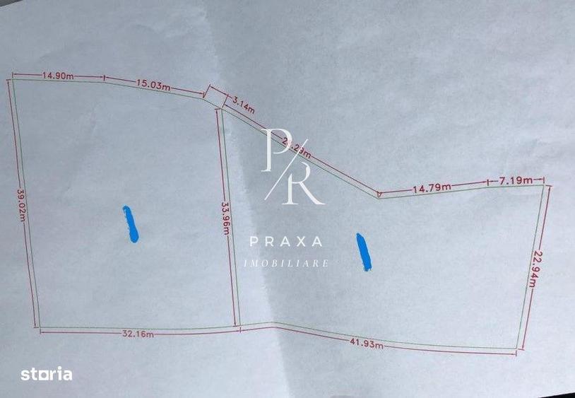 Teren 1100 mp toate utilitatile, incadrat in zona verde- Colina! - 2