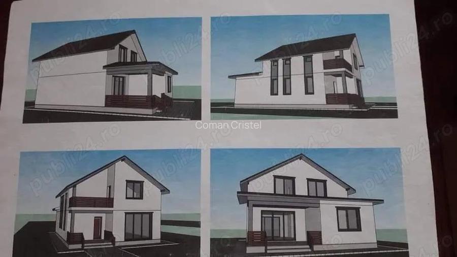 Vanzare Vila P + 1 la rosu, sup. teren 1700. mp., desch.20.ml, sup. constr. 200.mp. Com. Romanu