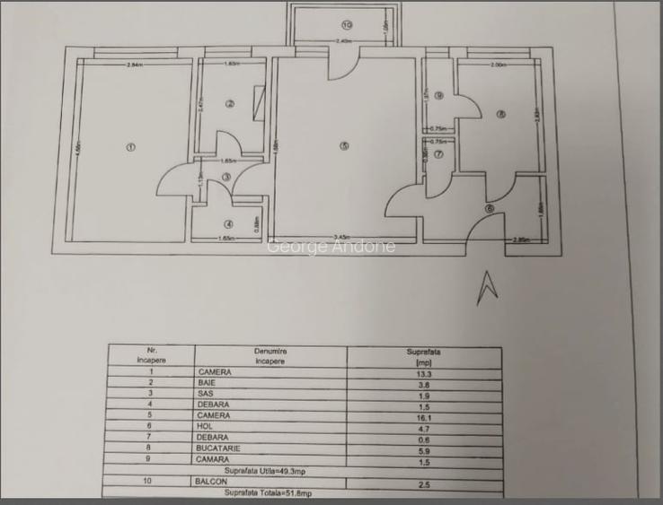 De vânzare 1  Apartament 2 camere Cantemir-Podu Ros, ETAJ 1, investitia ideala
