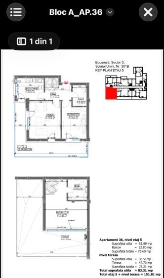 PENTHOUSE-URI  SPLAIUL UNIRII,DELTA VACARESTI,Etaj 5-6,Scara interioara,3-7 Cam. - 8