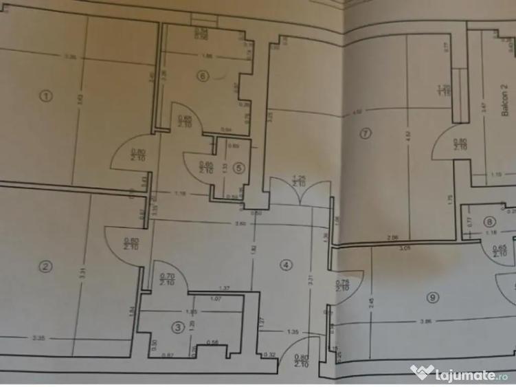 Apartament 3 camere, 80.90 mp, zona Ultracentral - 2